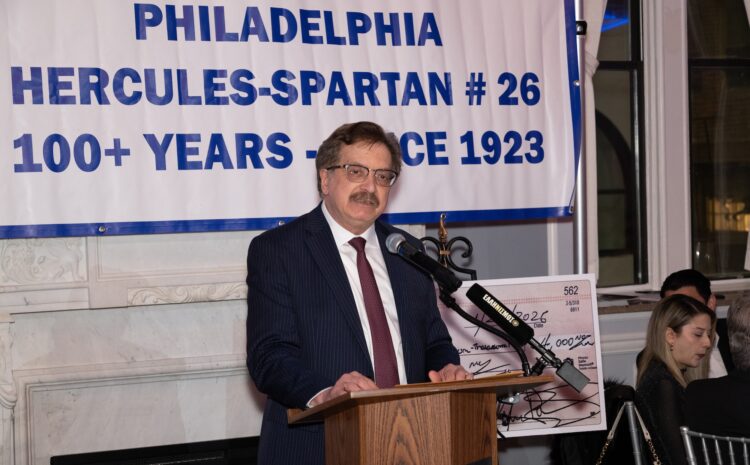  Ilias Katsos, Our Keynote Speech at the well attended 100th Anniversary Gala of AHEPA Hercules Spartan Chapter #26 of Greater Philadelphia at The Arts Ballroom