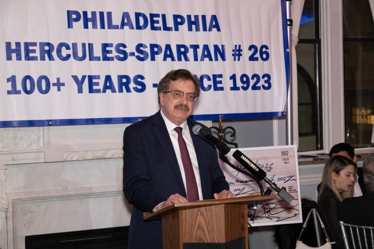 Ilias Katsos, Our Keynote Speech at the well attended 100th Anniversary Gala of AHEPA Hercules Spartan Chapter #26 of Greater Philadelphia at The Arts Ballroom